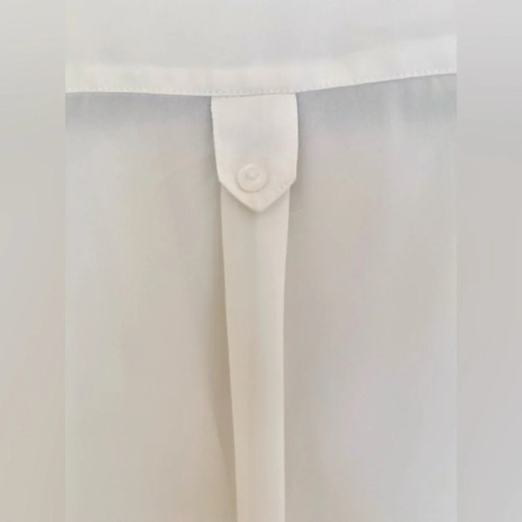 41 Hawthorn- Colibri Rolled sleeve split neck blouse in cream / white - Picture 4 of 8